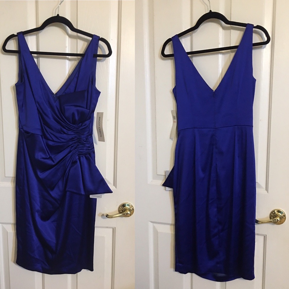 Size 10 Maggy London Blue Bow Dress from Nordstrom